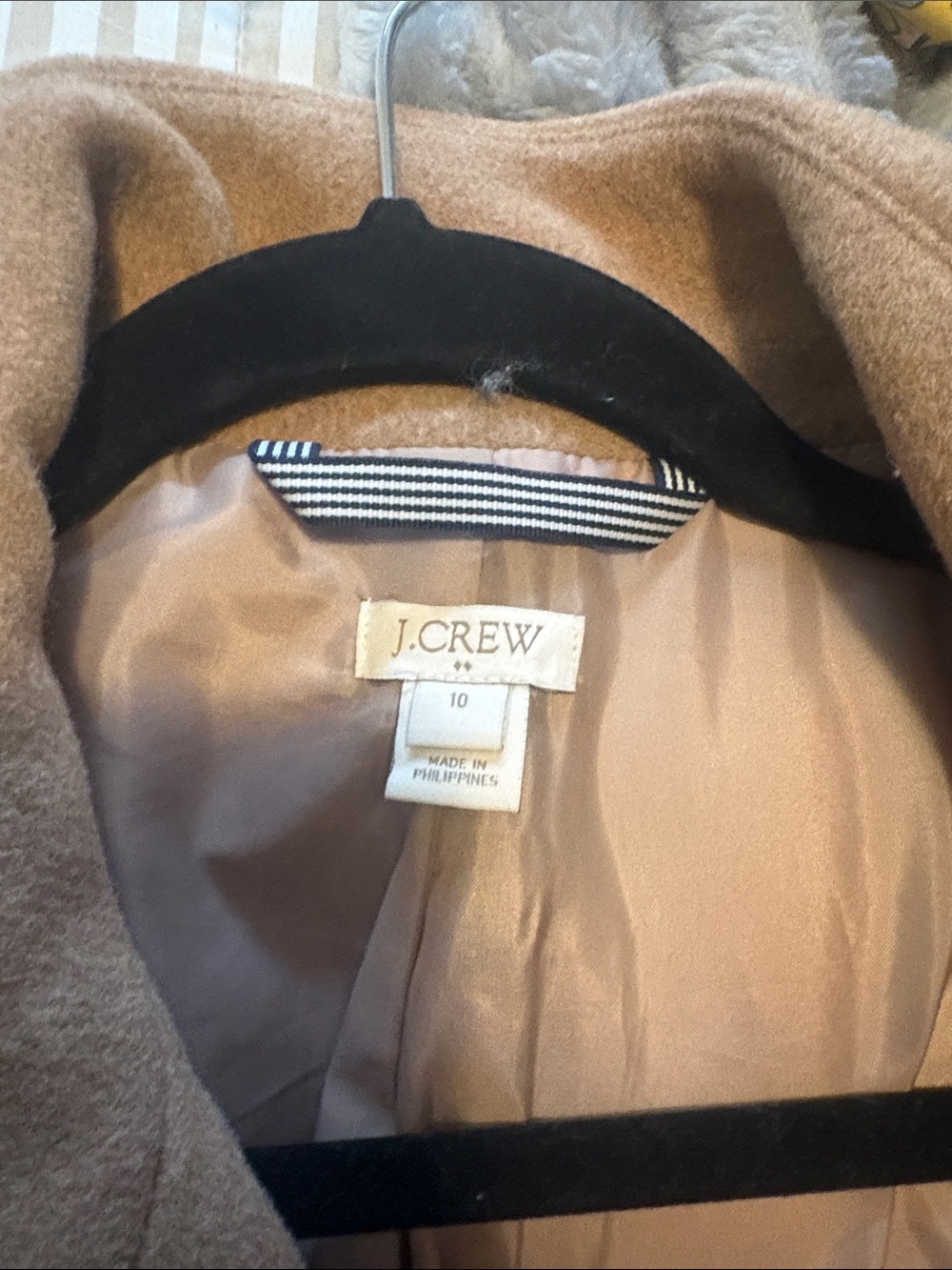 J. Crew Women's Camel Wool Pea Coat - Camel